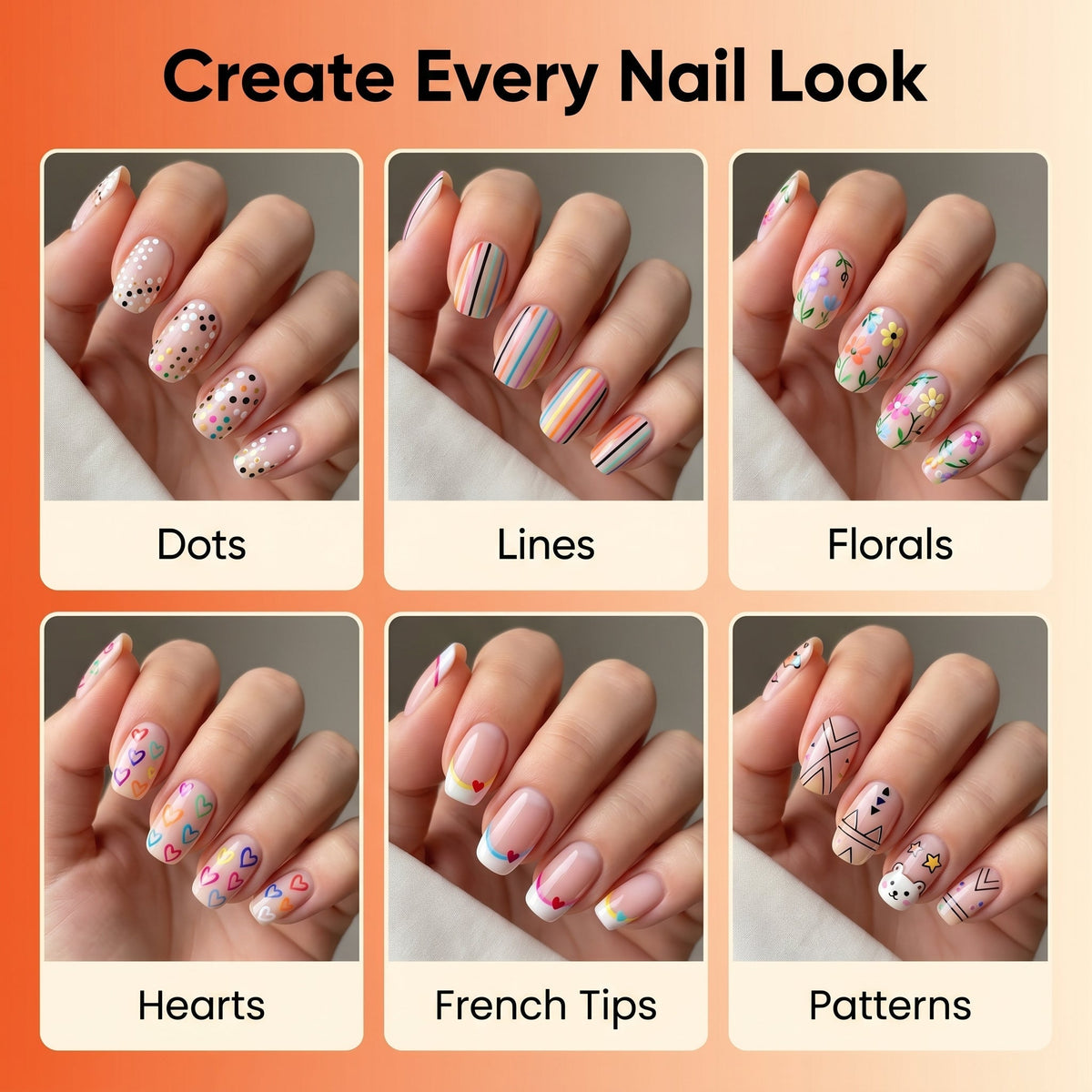 Nail Art Marker Pens – 12 Color DIY Nail Design Set