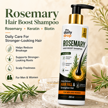 Rosemary Hair Boost Shampoo with Hydrolyzed Keratin & Biotin
